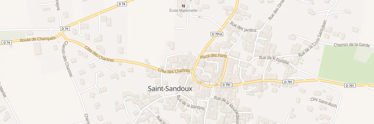 Plan du 4 Rue Cote des Chartres à Saint-Sandoux
