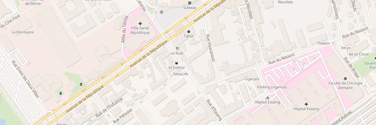 Plan du 15 Rue d’Estaing à Clermont-Ferrand