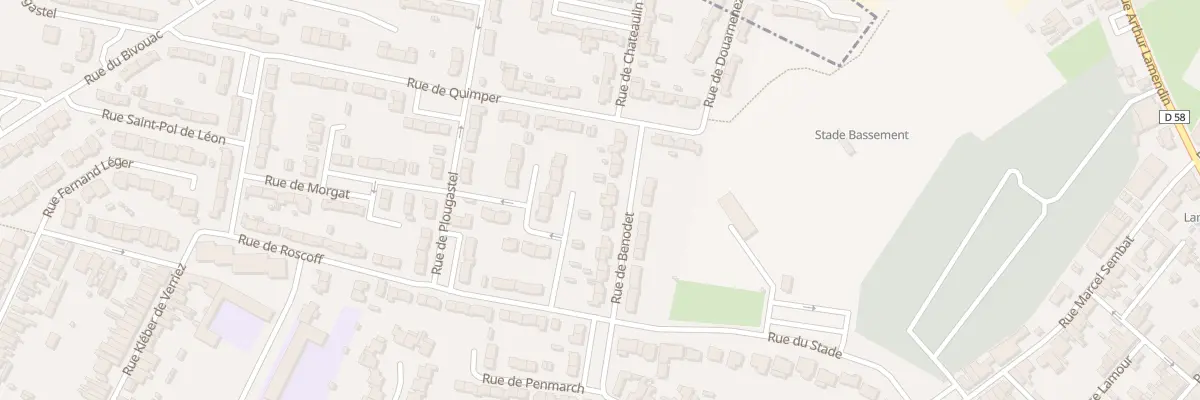 Plan du 25 Rue de Benodet à Sin-le-Noble