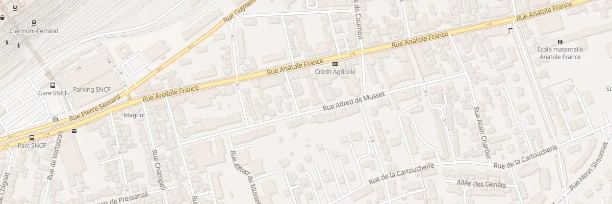 Plan du 31 Rue Alfred de Musset à Clermont-Ferrand