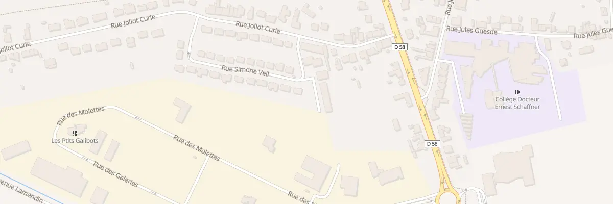 Plan du 121 Rue Simone Veil à Roost-Warendin