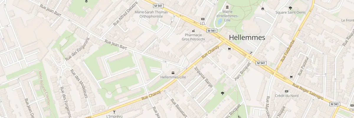 Plan du 10 Rue Jean Bart Hellemmes à Lille