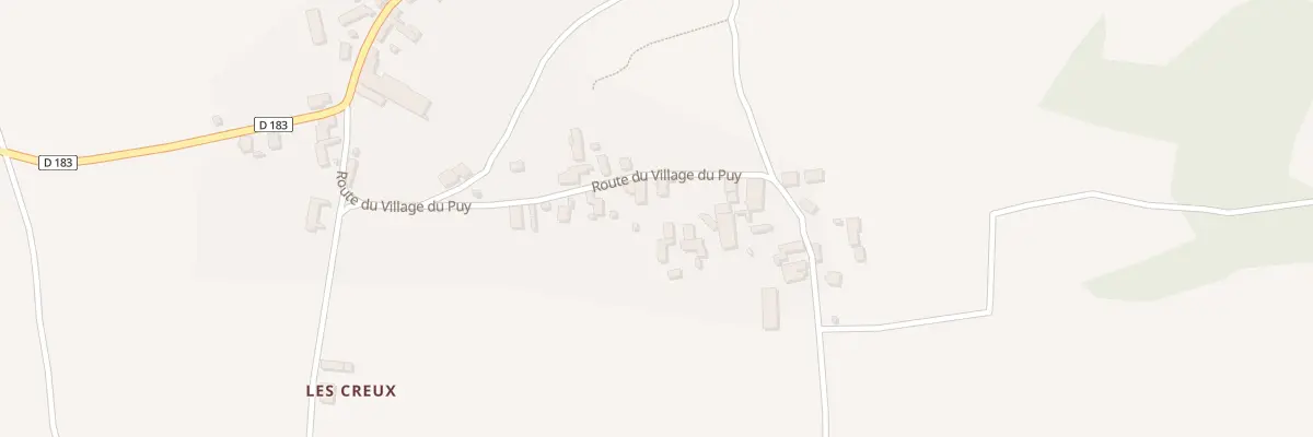 Plan du 12 Che du Village du Puy à Naves