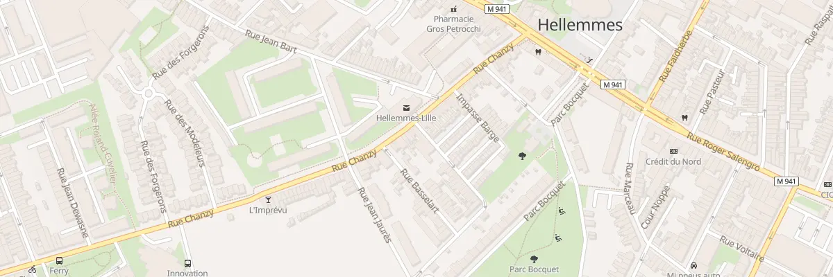Plan du 59 Rue Chanzy Hellemmes à Lille