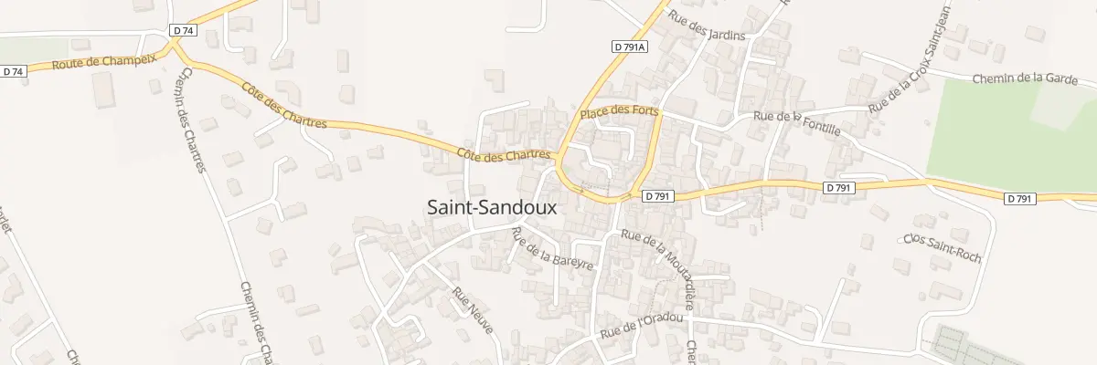Plan du 12 Pl de la Mairie à Saint-Sandoux