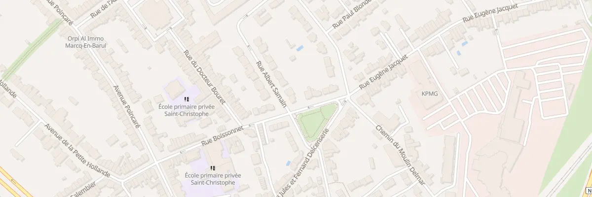 Plan du 31 Rue Albert Samain à Marcq-en-Barœul