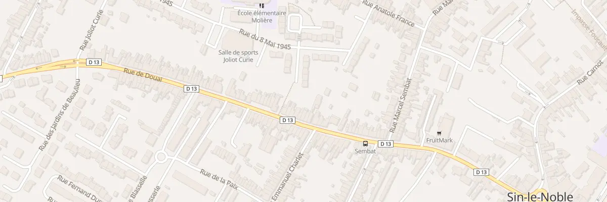 Plan du 376 Rue de Douai à Sin-le-Noble