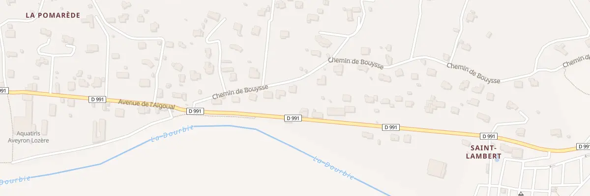 Plan du 196 Che de Bouysse à Millau