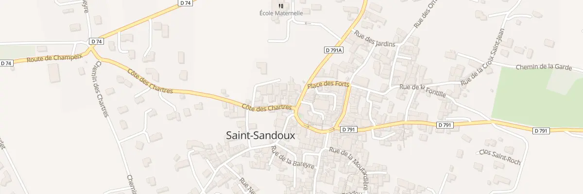 Plan du 3 Rue de l’Arbre Blanc à Saint-Sandoux