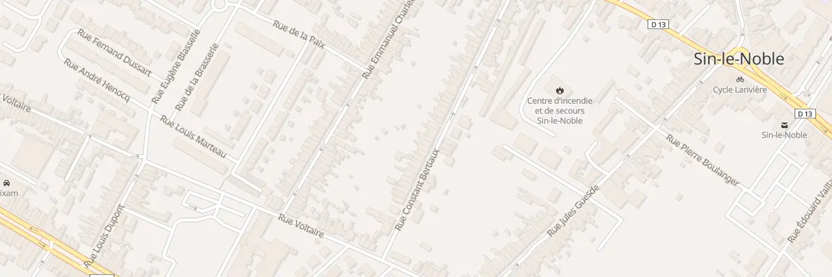 Plan du 196 Rue Constant Bertiaux à Sin-le-Noble