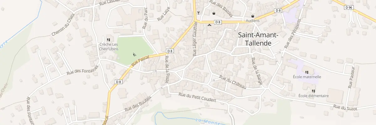 Plan du 10 Rue des Boucheries à Saint-Amant-Tallende
