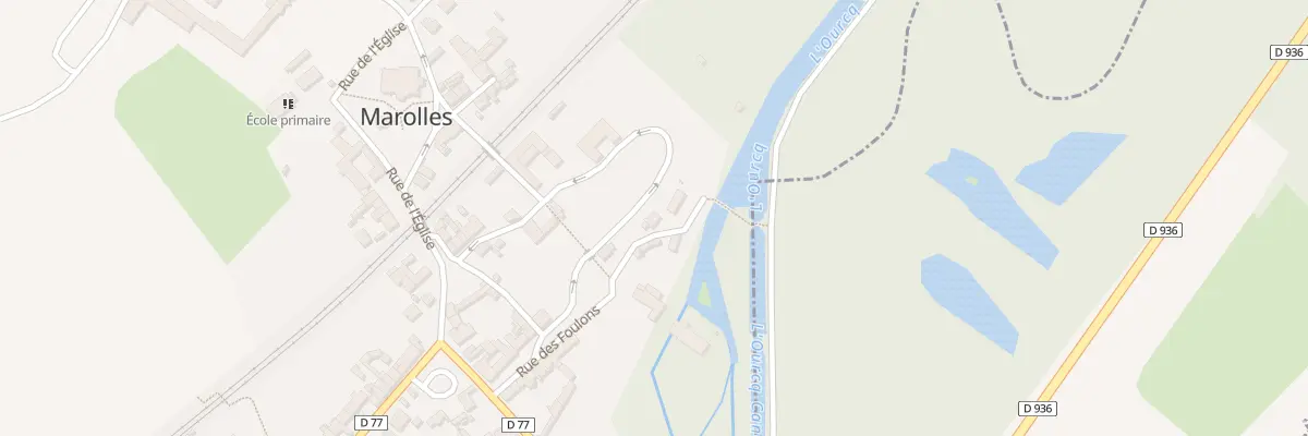 Plan du 13 Rue des Foulons à Marolles