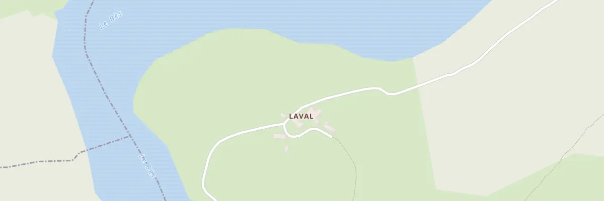 Plan du 5256 Laval à Albaret-le-Comtal