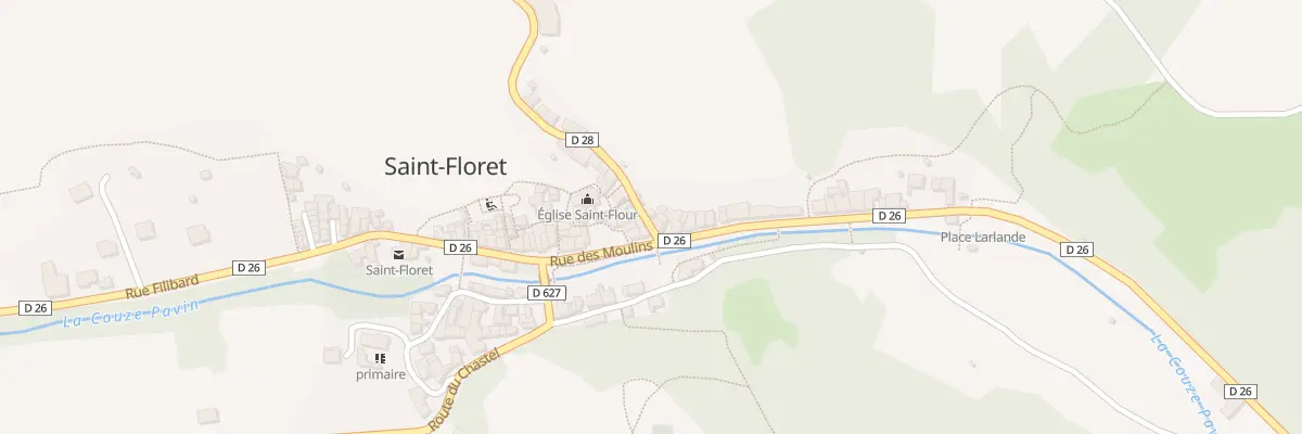 Plan du 9007 Rue du Château à Saint-Floret