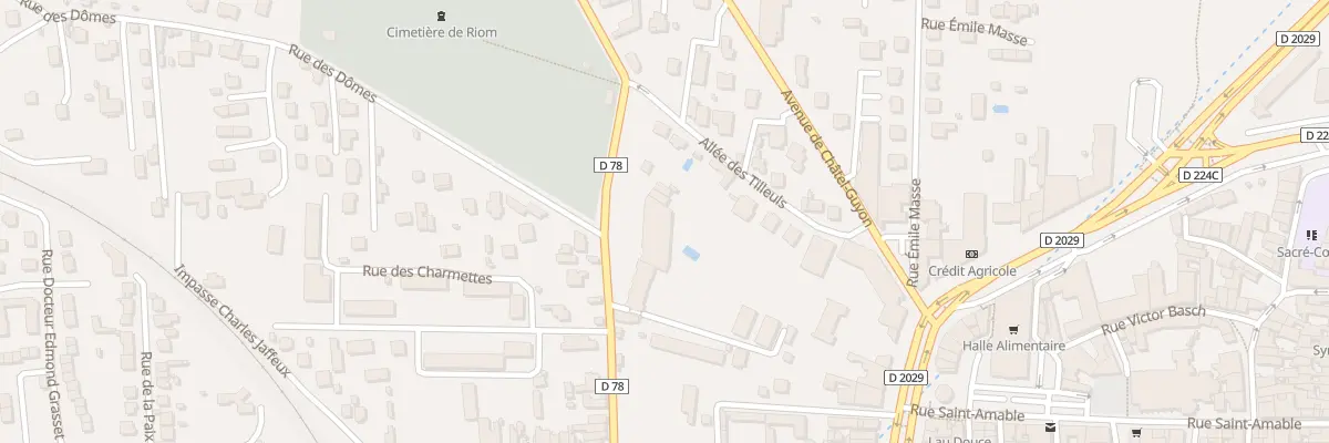 Plan du 5T Rue des Charmettes à Riom