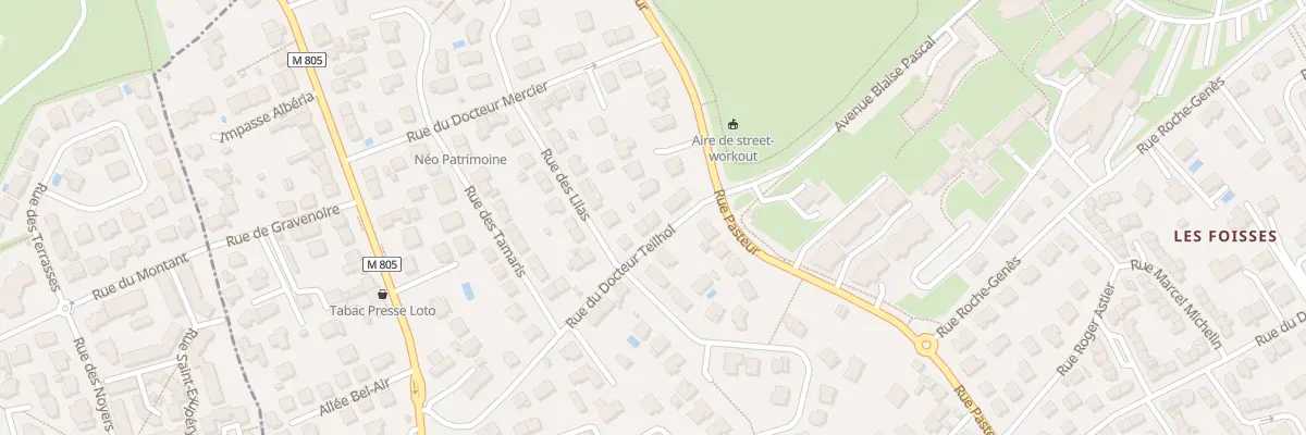 Plan du 19 Rue du Docteur Teilhol à Aubière