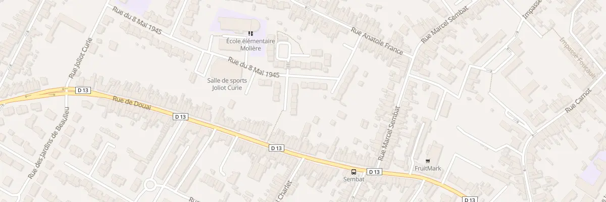 Plan du 33 Rue du Lin à Sin-le-Noble