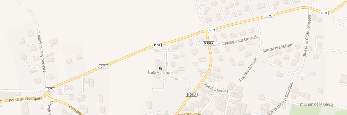 Plan du 10 Rue de l’Ecole à Saint-Sandoux