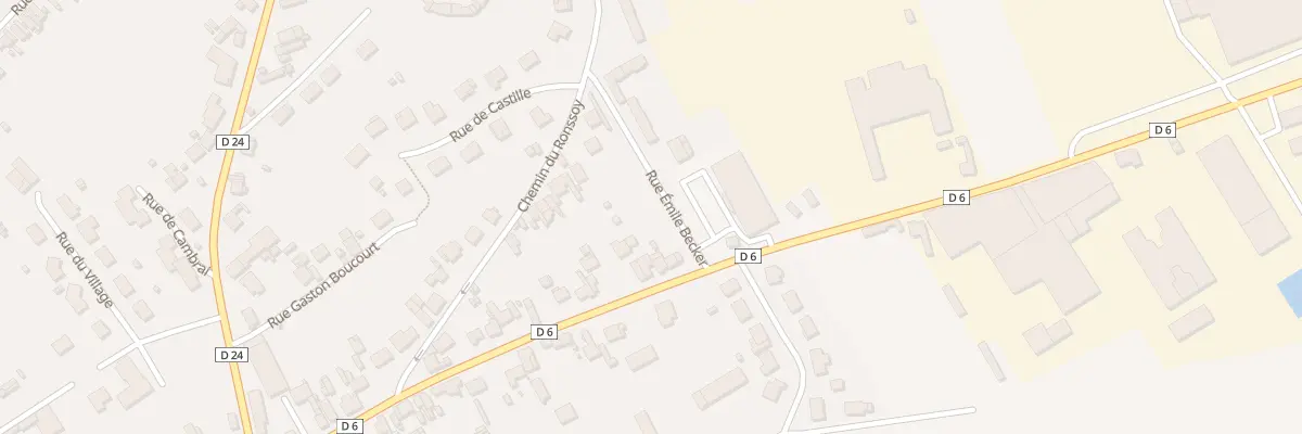 Plan du 33 Rue du Nouveau Monde à Roisel