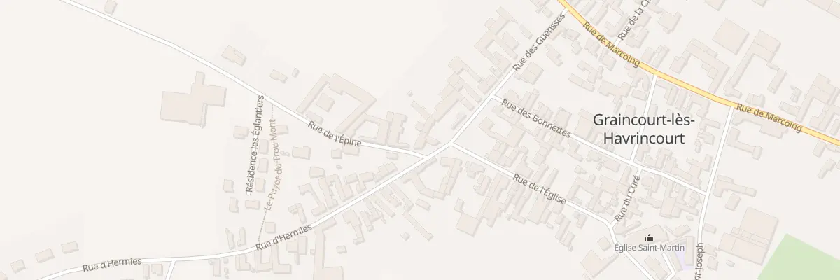 Plan du 2 Rue de l’Epine à Graincourt-lès-Havrincourt