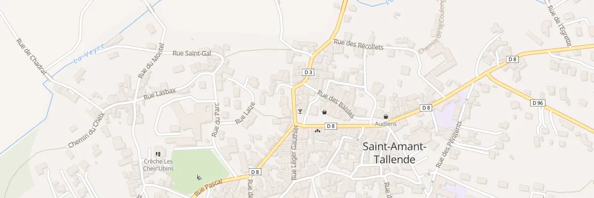 Plan du 6 Rue du Crest à Saint-Amant-Tallende