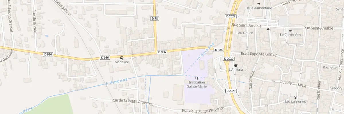 Plan du 30 Av du Cdt Madeline à Riom