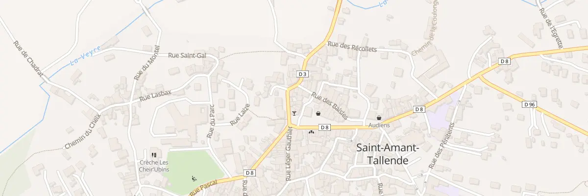 Plan du 8 Rue du Crest à Saint-Amant-Tallende