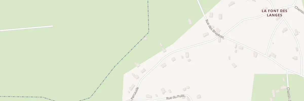 Plan du 214 Che de la Perçaude à Couzon