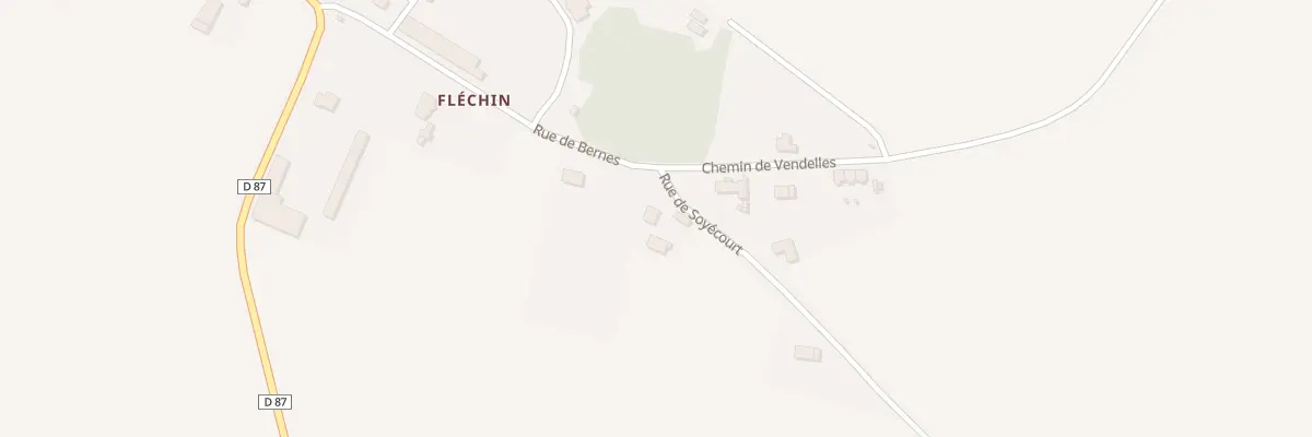 Plan du 2 Rue de Soyécourt à Bernes