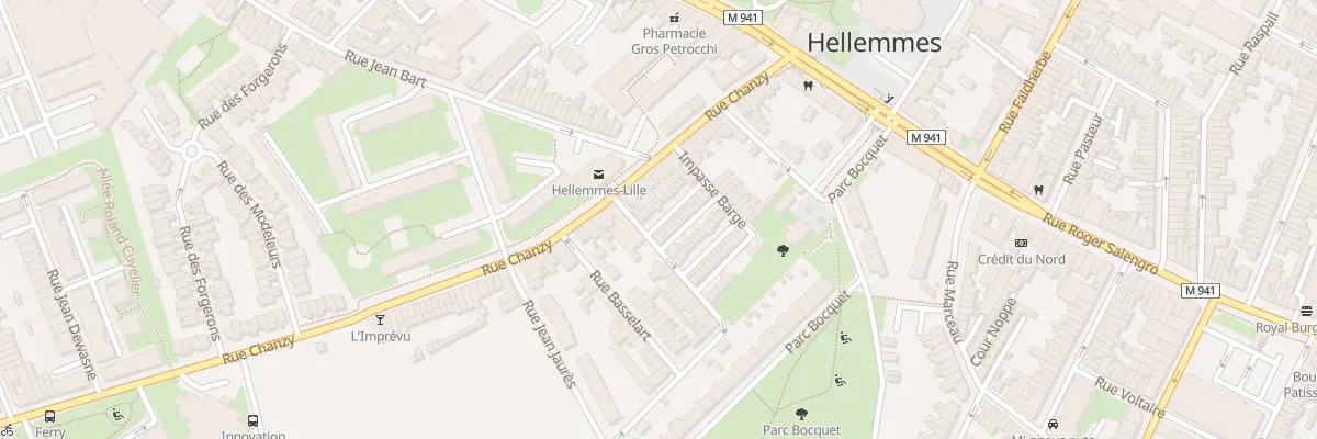 Plan du 10 Cité Basselart Rue Chanzy à Lille