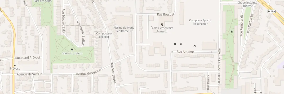 Plan du 45 Rue Lacordaire à Mons-en-Barœul