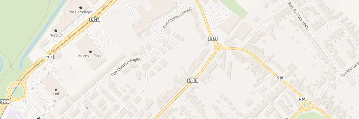 Plan du 14 Rue des Freres Martel à Waziers