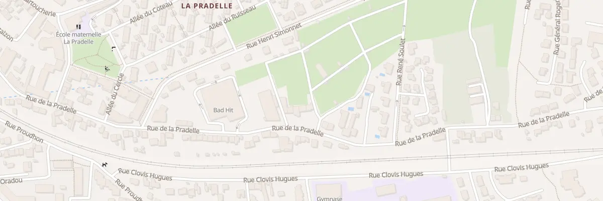 Plan du 109 Rue de la Pradelle à Clermont-Ferrand