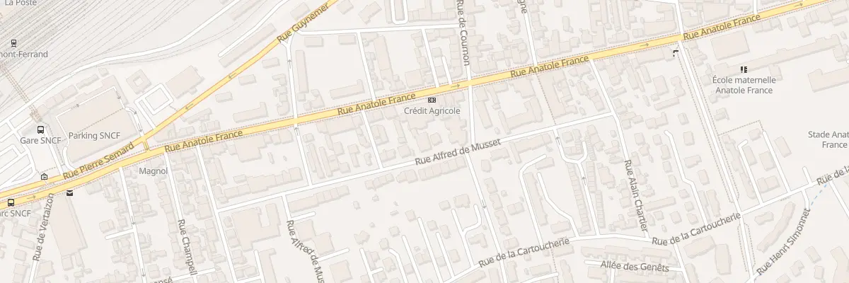 Plan du 37 Rue Alfred de Musset à Clermont-Ferrand