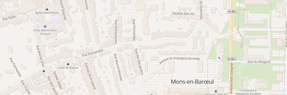 Plan du 88 Rue Parmentier à Mons-en-Barœul