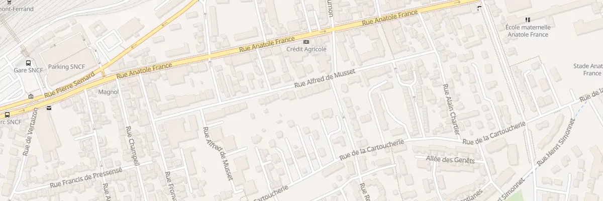 Plan du 48 Rue Alfred de Musset à Clermont-Ferrand
