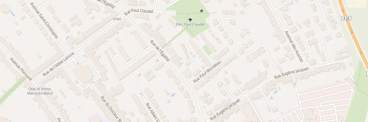 Plan du 103 Rue de l’Égalite à Marcq-en-Barœul