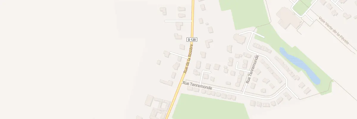 Plan du 362 Rue de la Rosière à Mérignies