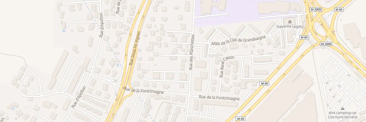 Plan du 47 Rue des Planchettes à Clermont-Ferrand