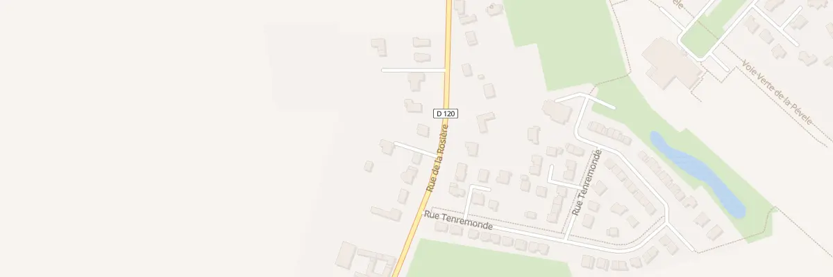 Plan du 338 Rue de la Rosière à Mérignies