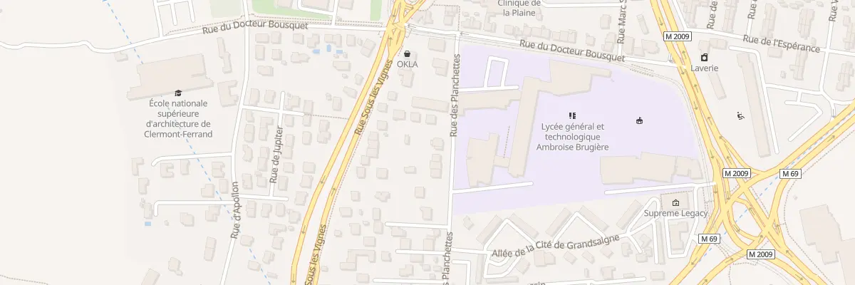 Plan du 81 Rue des Planchettes à Clermont-Ferrand