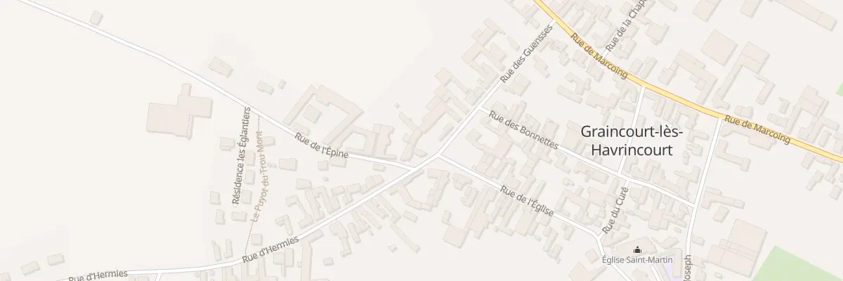 Plan du 1 Rue des Guensses à Graincourt-lès-Havrincourt