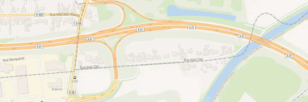 Plan du 244 Rue Jean Zay à Roost-Warendin