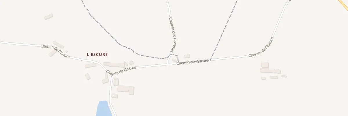 Plan du 2 L’Escure au Theil