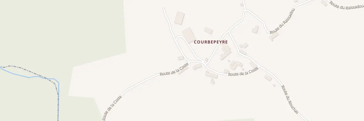 Plan du 5033 Courbepeyre à Arzenc-d’Apcher