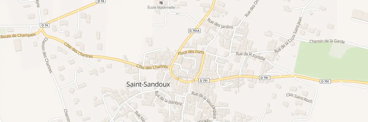Plan du 4 Ven des Forts à Saint-Sandoux