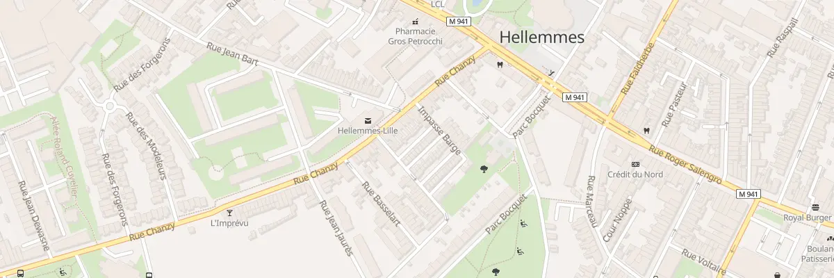 Plan du 6 Cité Basselart Rue Chanzy à Lille
