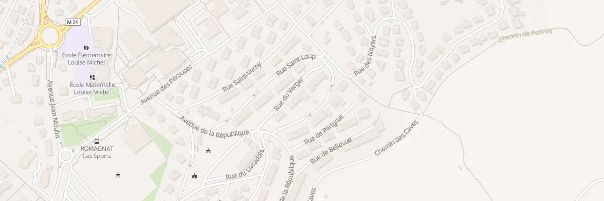 Plan du 10 Rue du Verger à Romagnat