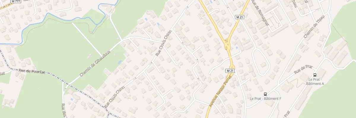 Plan du 25 Rue Clovis Chirin à Aubière