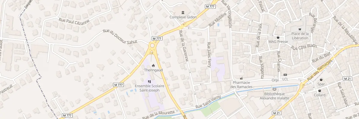 Plan du 10 Rue de la Garenne à Aubière